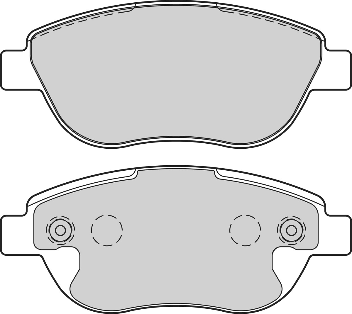Jeu de 4 plaquettes de frein VALEO ref. 302710